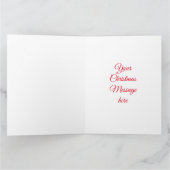 Feierlich schottischer Snowman Karte (Innenseite)