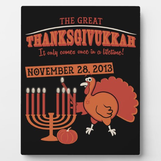 Feierlich "Thanksgivukkah" Fotoplatte (Vorderseite)