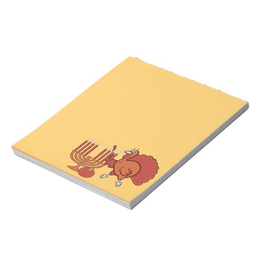 Feierlich "Thanksgivukkah" Notizblock (Rotiert)