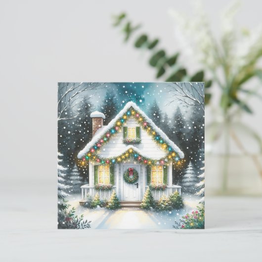 Feierlich Tiny Zuhause Weihnachten (Stehend Vorderseite)