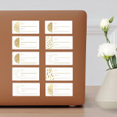 Feierliche 10pc Gold zu Weihnachten Weihnachtsgesc Aufkleber