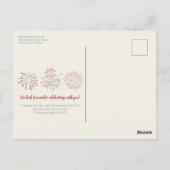Feierliche 4. Juli Barbecue Picknick Einladung Postkarte (Rückseite)