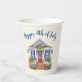 Feierliche 4. Juli Barbecue Picnic Pappbecher (Vorderseite)