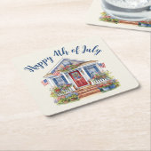 Feierliche 4. Juli Barbecue Picnic Rechteckiger Pappuntersetzer (angewinkelt)