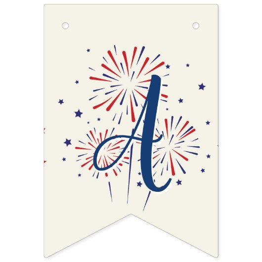 Feierliche 4. Juli Barbecue Picnic Wimpelkette (Zweite Fahne)