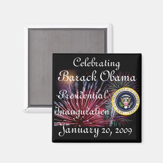 Feierliche Amtseinführung von Präsident Obama Magnet (Vorderseite/Rückseite)