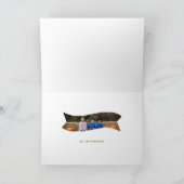 Feierliche Art Olive Happy Fall Y'all geklappt Karte (Innenseite)