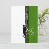 Feierliche "Bachelor Party" Stilvoll Einladung (Stehend Vorderseite)