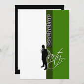 Feierliche "Bachelor Party" Stilvoll Einladung (Vorne/Hinten)