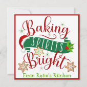 Feierliche Backbrille Braun Custom Weihnachten (Vorderseite)