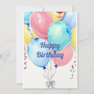 Feierliche Ballons Einladung