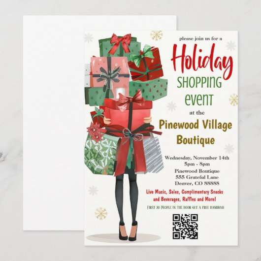 Feierliche Begegnung Einladung (Vorne/Hinten)