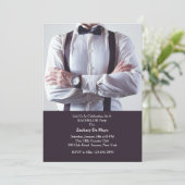 Feierliche Begegnung mit Bachelor Einladung (Stehend Vorderseite)