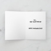 Feierliche Begrüßung der Mutter Karte (Innenseite)