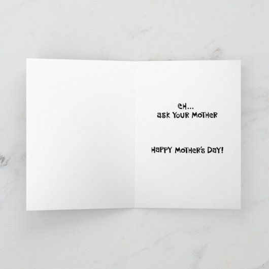 Feierliche Begrüßung der Mutter Karte (Innenseite)