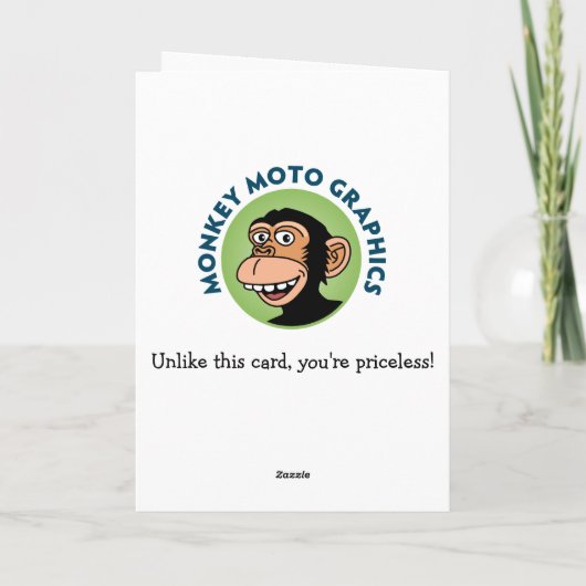 Feierliche Begrüßung der Mutter Karte (Rückseite)