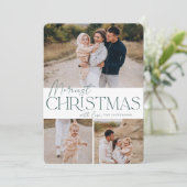 Feierliche Begrüßung | Frohe Weihnachten 3 Foto (Stehend Vorderseite)