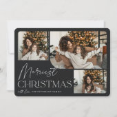 Feierliche Begrüßung | Frohe Weihnachtsfeiertage F Feiertagskarte (Vorderseite)