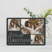 Feierliche Begrüßung | Frohe Weihnachtsfeiertage F Feiertagskarte (Stehend Vorderseite)