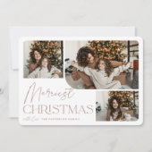 Feierliche Begrüßung | Frohe Weihnachtsfeiertage F Feiertagskarte (Vorderseite)