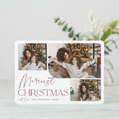 Feierliche Begrüßung | Frohe Weihnachtsfeiertage F Feiertagskarte (Stehend Vorderseite)