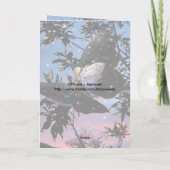 Feierliche Begrüßung im Mittelsommer Karte (Rückseite)