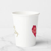 Feierliche Berry-Farbschmuck sei fröhlich Pappbecher (Rechts)