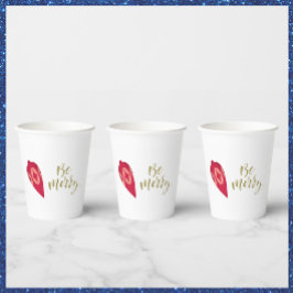 Feierliche Berry-Farbschmuck sei fröhlich Pappbecher