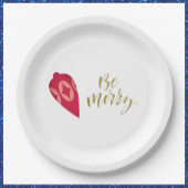 Feierliche Berry-Farbschmuck sei fröhlich Pappteller