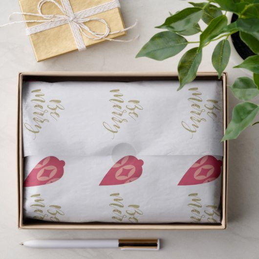 Feierliche Berry-Farbschmuck sei fröhlich Seidenpapier (Geschenk)