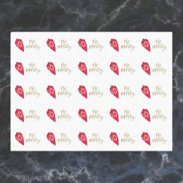 Feierliche Berry-Farbschmuck sei fröhlich Seidenpapier