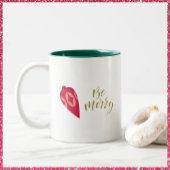 Feierliche Berry-Farbschmuck sei fröhlich Zweifarbige Tasse