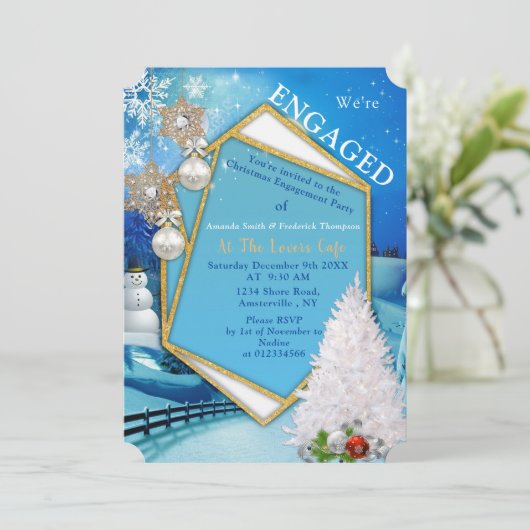 Feierliche Bewerbungspartei Einladung (Stehend Vorderseite)