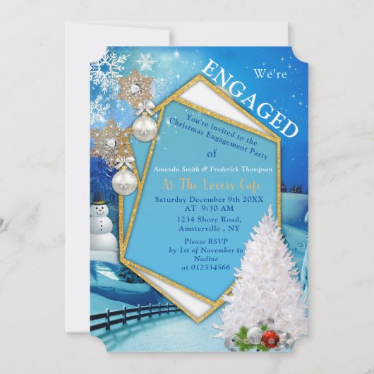 Feierliche Bewerbungspartei Einladung (Vorderseite)