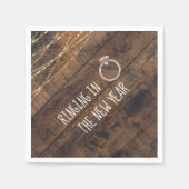 Feierliche Bewerbungsparty im neuen Jahr Serviette (Vorderseite)