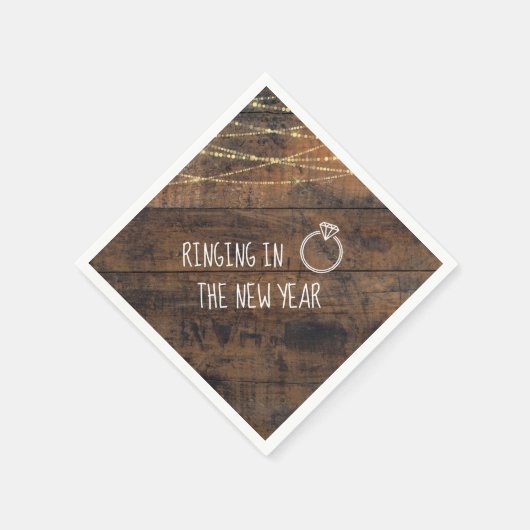 Feierliche Bewerbungsparty im neuen Jahr Serviette (Ecke)