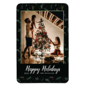 Feierliche Blätter Berries Foto Magnet (Vertikal)