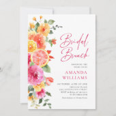 Feierliche Blume Blumenzitrus Bridal Brunch Einladung (Vorderseite)