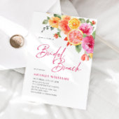 Feierliche Blume Blumenzitrus Bridal Brunch Einladung