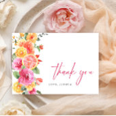 Feierliche Blume Blumenzitrus Dankeskarte