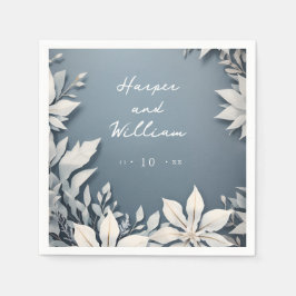 Feierliche Blume Hochzeit Serviette