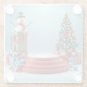 Feierliche Bühne Glasuntersetzer (Rückseite)