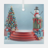 Feierliche Bühne Ornament Aus Glas (Vorderseite)