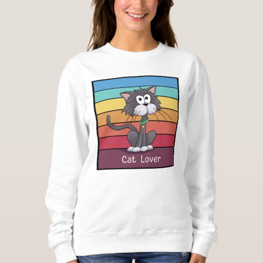 Feierliche Cat Lover Sweatshirt (Vorderseite)