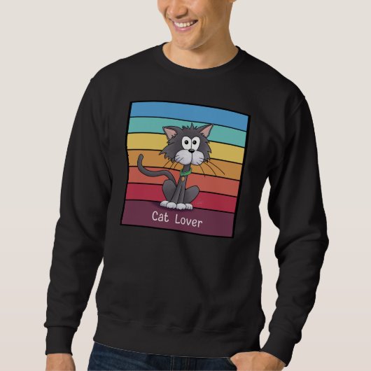 Feierliche Cat Lover Sweatshirt (Vorderseite)