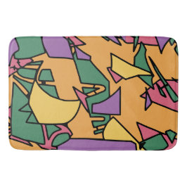 Feierliche chaotische Doodle Badematte