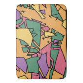 Feierliche chaotische Doodle Badematte (Vorderseite Vertikal)