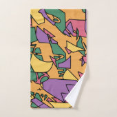 Feierliche chaotische Doodle Badhandtuch Set (Handtuch)