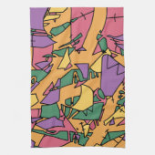 Feierliche chaotische Doodle Geschirrtuch (Vertikal)