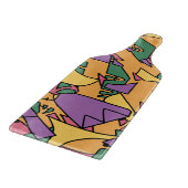 Feierliche chaotische Doodle Schneidebrett (Ecke)